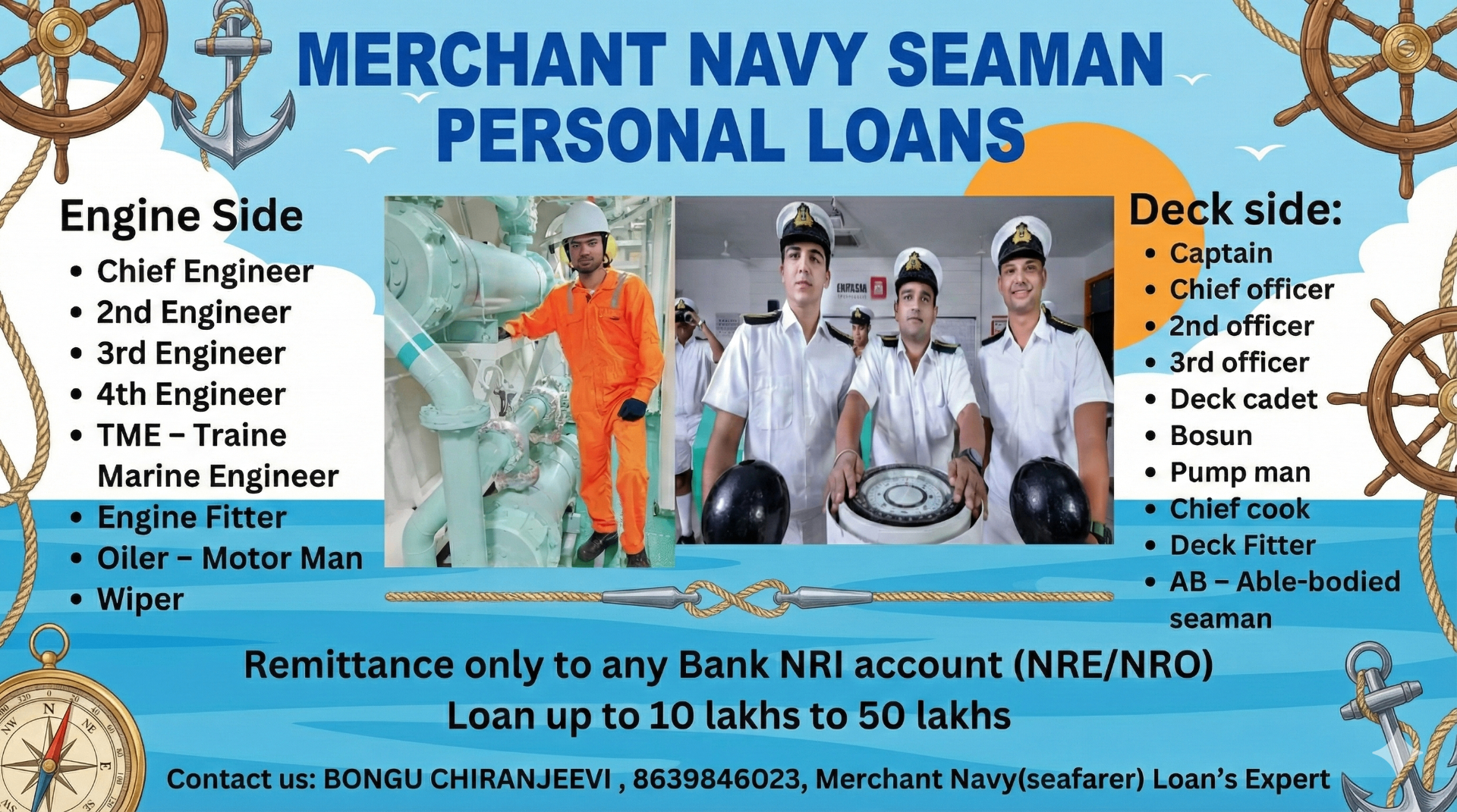 Merchant Navy Seafarer Personal Loans Brochure
